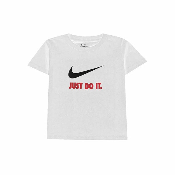 Kurzarm-T-Shirt für Kinder Nike Swoosh Just Do It Weiß