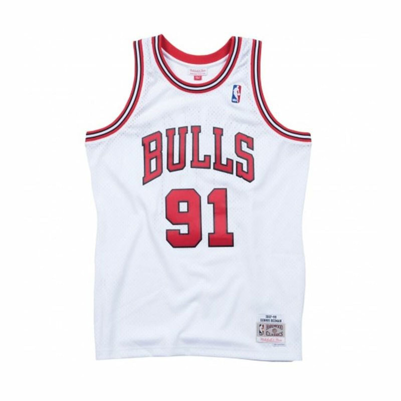 Basketball-T-Shirt Mitchell & Ness Chicago Bull Dennis Rodman Schwarz