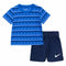 Baby-Sportset Nike Swoosh Stripe Blau