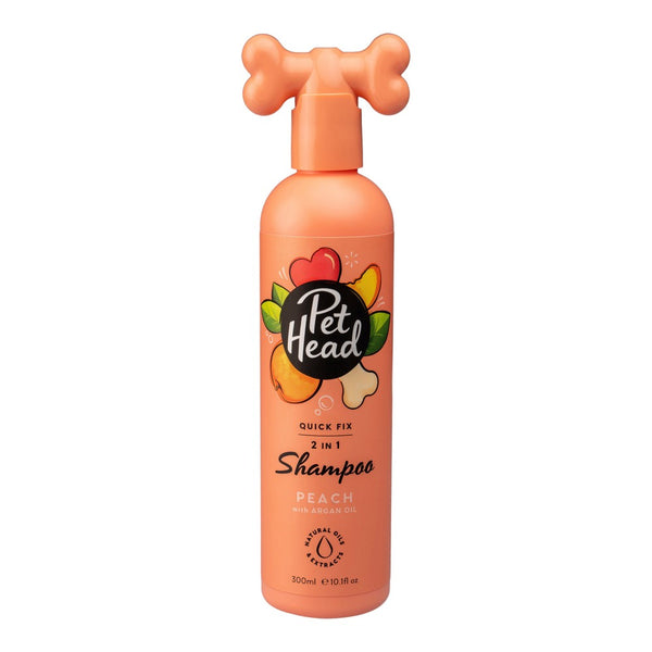 2 in 1 Shampoo und Conditioner Pet Head Quick Fix Pfirsich (300 ml)
