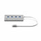 4-Port USB Hub Mobility Lab ML311821 Silberfarben