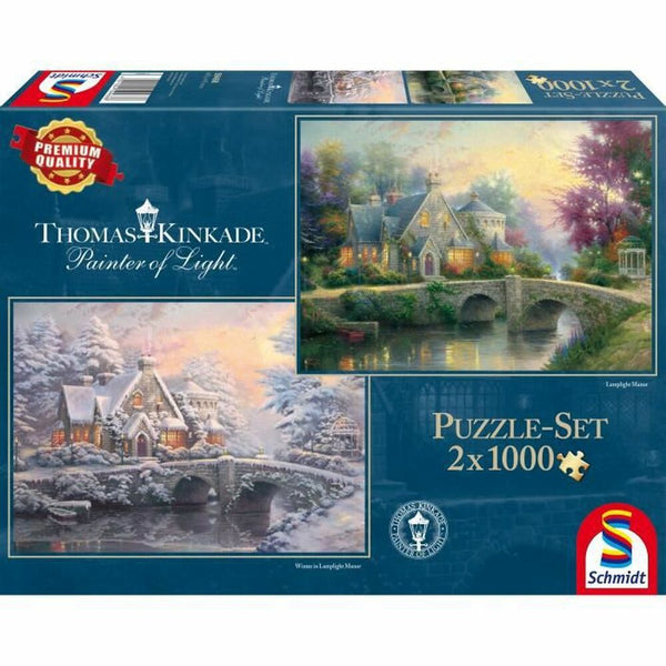 Puzzle Schmidt Spiele Iceland: Kirkjuffellsfoss  (2 x 1000 Stücke)