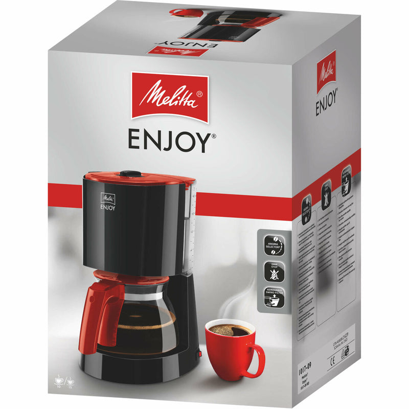 Elektrische Kaffeemaschine Melitta SM3590 Schwarz/Rot Weiß 1000 W 10 Kopper