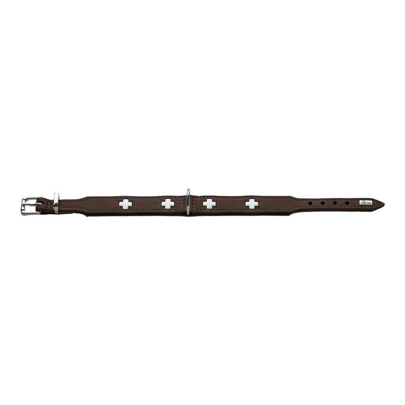 Hundehalsband Hunter Swiss Negro, marrón (38-43.5 cm)