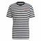 T-Shirt  Essentials Stripey  Adidas Embroidered Logo Schwarz