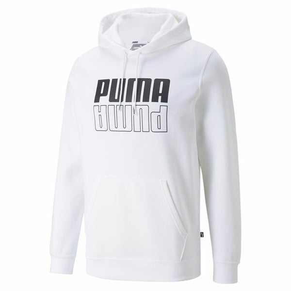 Herren Sweater mit Kapuze Puma Power Logo Weiß