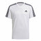 T-Shirt aeroready Adidas D2M Sport 3 Bandas Weiß