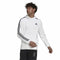 Herren Sweater mit Kapuze Adidas Essentials 3 Stripes Weiß