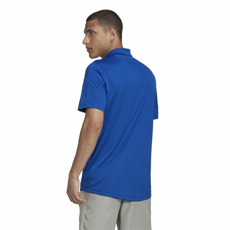 Herren Kurzarm-Poloshirt Adidas Aeroready Blau