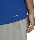 Herren Kurzarm-Poloshirt Adidas Aeroready Blau