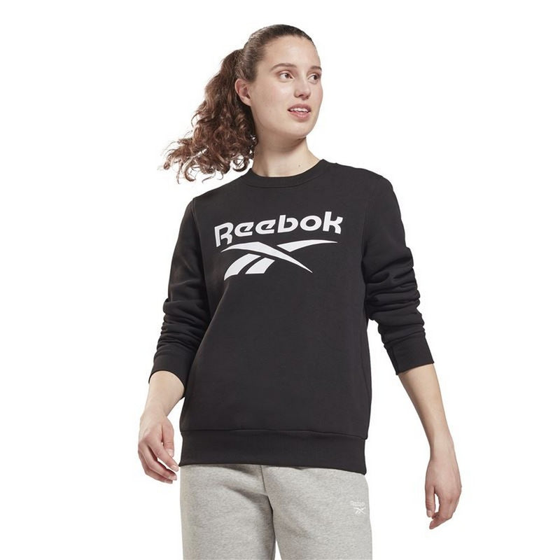 Damen Sweater ohne Kapuze Reebok Identity Logo W Schwarz