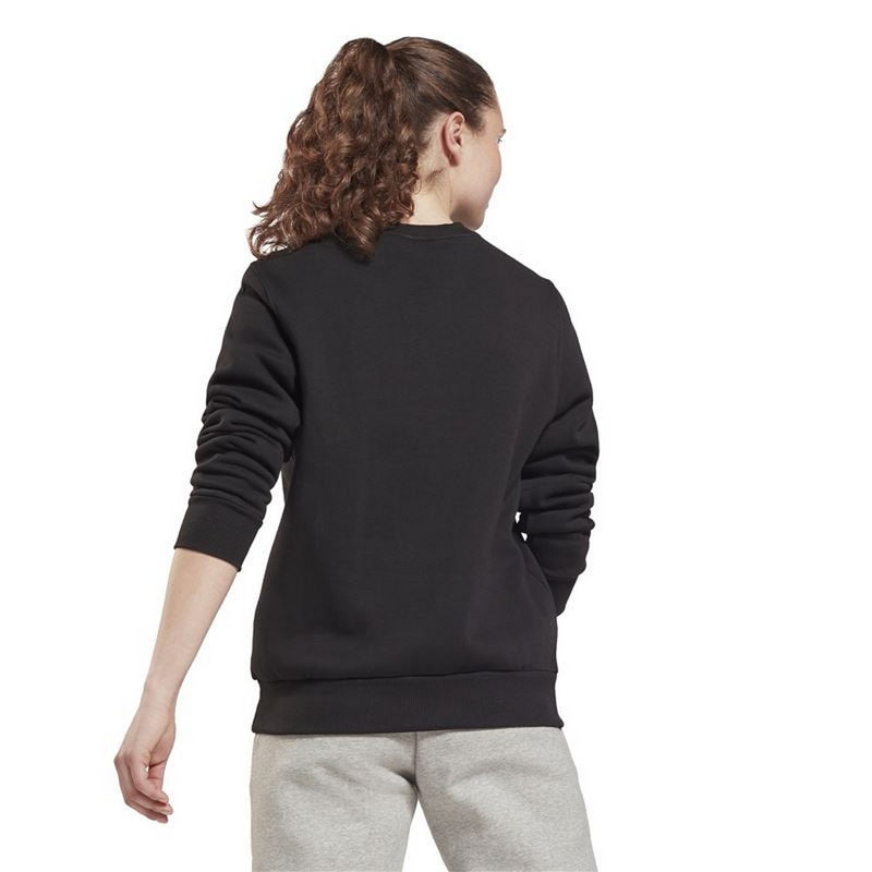 Damen Sweater ohne Kapuze Reebok Identity Logo W Schwarz