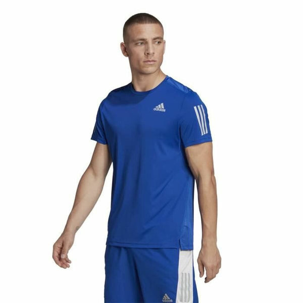 Kurzärmliges Sport T-Shirt Adidas Blau (S)
