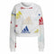 Damen Sweater ohne Kapuze Adidas Essentials Multi-Coloured Weiß
