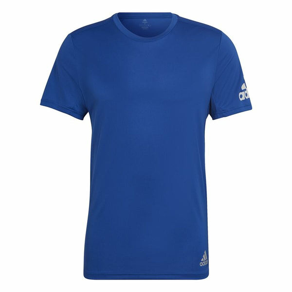 T-Shirt Adidas Run It  Blau