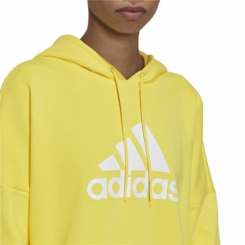 Damen Sweater mit Kapuze Adidas Future Icons Badge of Sport Gelb