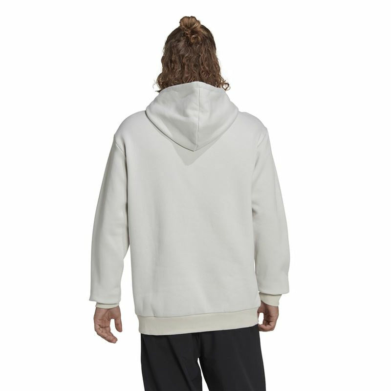 Herren Sweater mit Kapuze Adidas Essentials Giant Logo Grau
