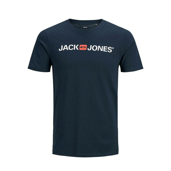 Herren Kurzarm-T-Shirt JJECORP LOGO TEE SS O-NECK NOSS  Jack & Jones  12137126  Marineblau