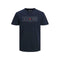 Herren Kurzarm-T-Shirt JJFLAG CREW NECKLAG TEE SS Jack & Jones 12221011 Marineblau