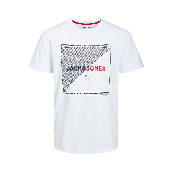 Herren Kurzarm-T-Shirt  TEE SS CREW NECK Jack & Jones 12221002 Weiß