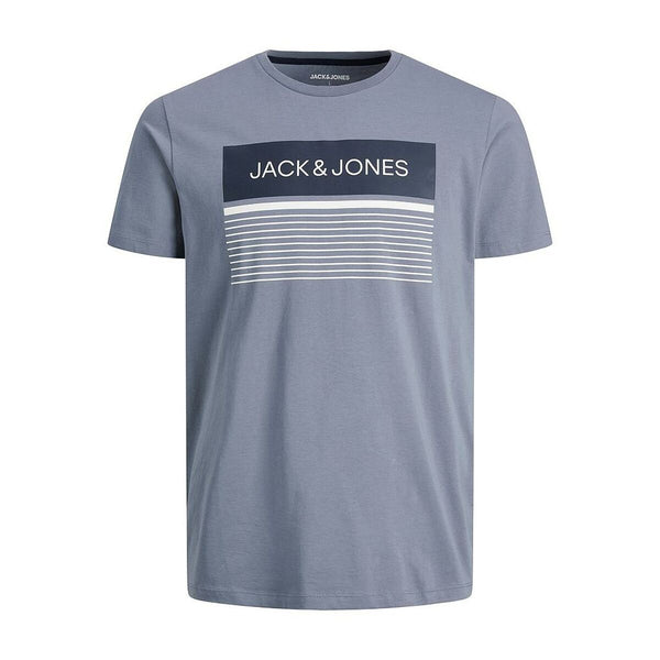 Kurzarm-T-Shirt  JJTRAVIS TEE SS CREW NECK  Jack & Jones  12224231  Blau