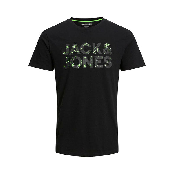 Kurzarm-T-Shirt  JJNEON POP TEE SS CREW NECK Jack & Jones  12224104  Schwarz