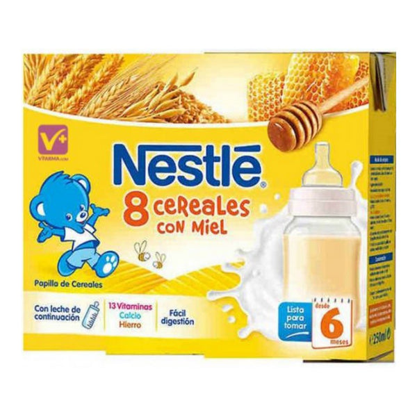 Babynahrung Nestle Milch und Müsli mit Honig (2 x 250 ml)