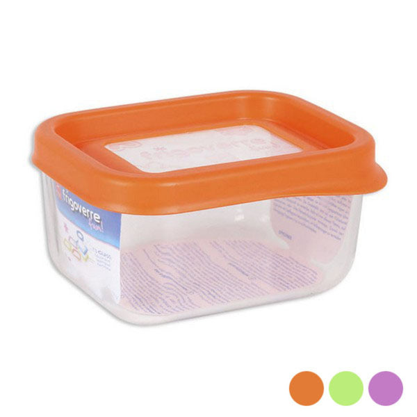 Lunchbox Bormioli rechteckig (12,3 x 9,5 x 6,6 cm) PE (Polyethylen)