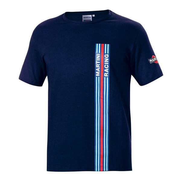 Herren Kurzarm-T-Shirt Sparco Martini Racing Marineblau (Größe XL)