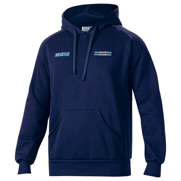Herren Sweater mit Kapuze Sparco Martini Racing Blau (Größe L)