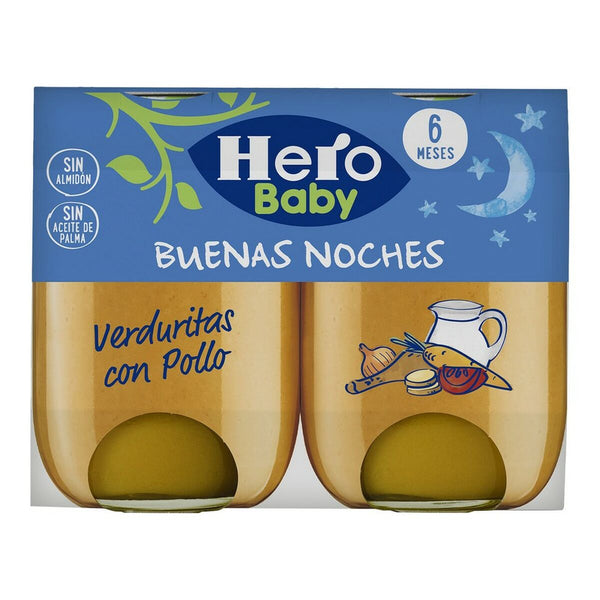Babygläschen Hero Buenas Noches Verduras Pollo (2 x 190 gr)