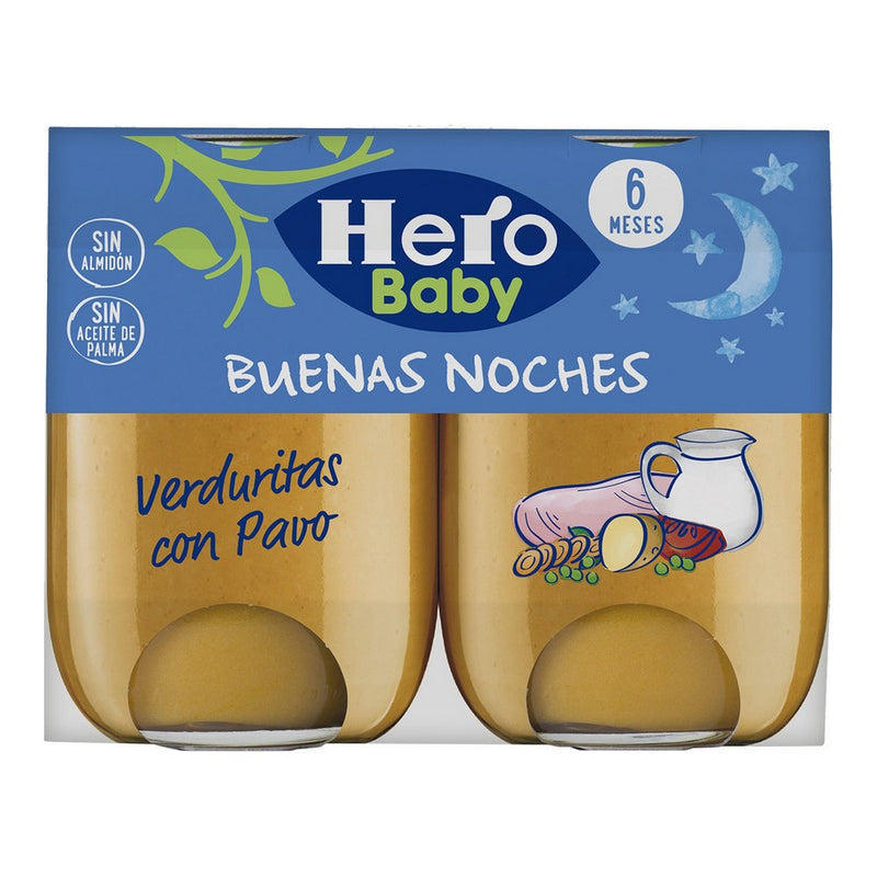 Babygläschen Hero Buenas Noches Pavo Verduras (2 x 190 gr)