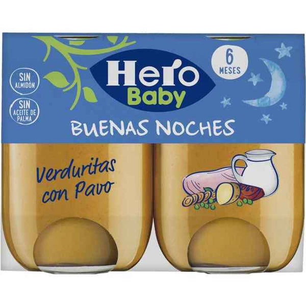 Babygläschen Hero Buenas Noches Pavo Verduras (2 x 190 gr)