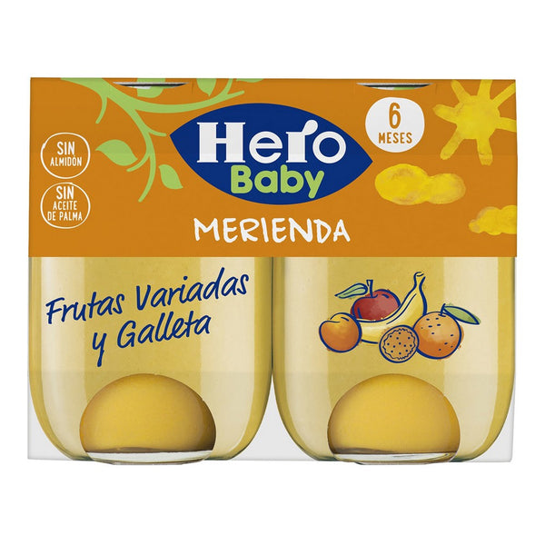 Babygläschen Hero Merienda Frutas Galleta (2 x 190 gr)