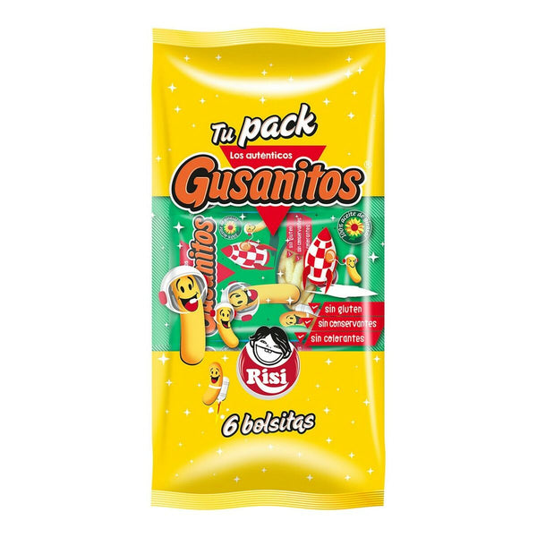 Snacks Risi Gusanitos Mais (6 x 18 g)