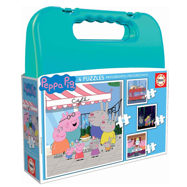 Set mit 4 Puzzeln Educa Peppa Pig Progressive (6-9-12-16 pcs)