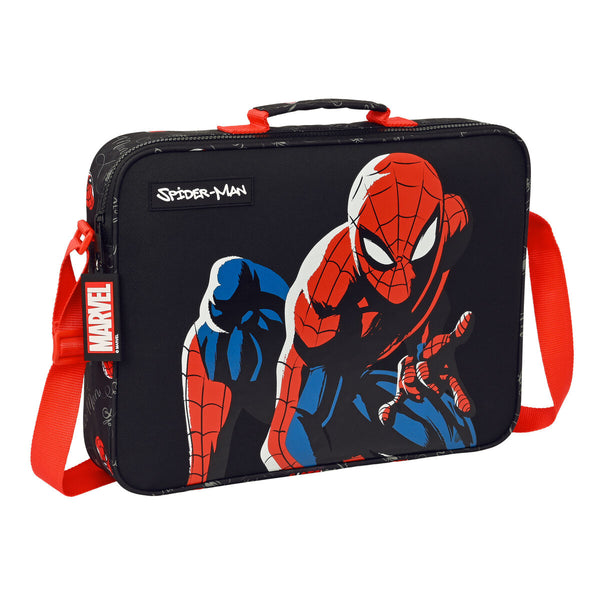 Schultasche Spiderman Hero Schwarz (38 x 28 x 6 cm)