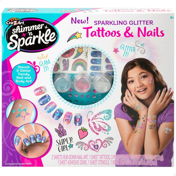 Maniküre-Set Shimmer 'n Sparkle Tattoos & Nails Für Kinder