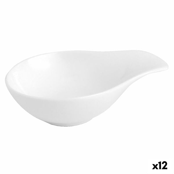 Schale Quid Chef aus Keramik Weiß (11 x 8 cm) (12 Stück)