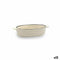 Kochtopf Quid Cocco Oval aus Keramik Weiß (18 x 11 x 4 cm) (Pack 12x)