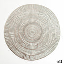 Platzset Quid Habitat Spirale Silberfarben Textil (38 cm) (Pack 12x)