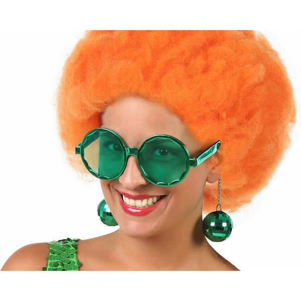 Brillen groß Hippie grün