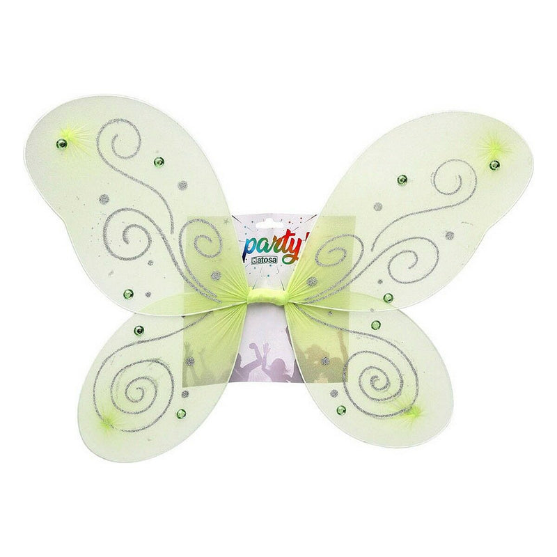 Schmetterlingsflügel 48 X 37 cm grün Polyester