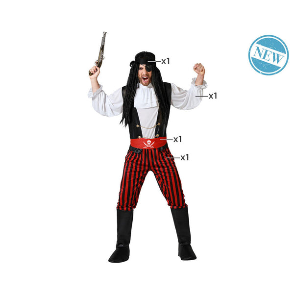 Verkleidung für Erwachsene Pirat Mann Größe M/L