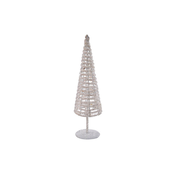 Weihnachtsbaum DKD Home Decor Glitzernd PVC Metall LED (10 x 10 x 40 cm)
