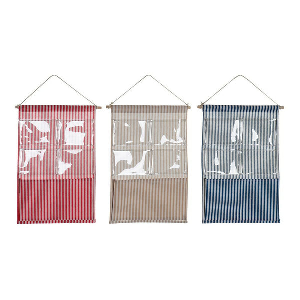 Hängeaufbewahrung für Kleidung DKD Home Decor Polyester PVC Baumwolle (3 pcs) (35 x 3 x 70 cm)