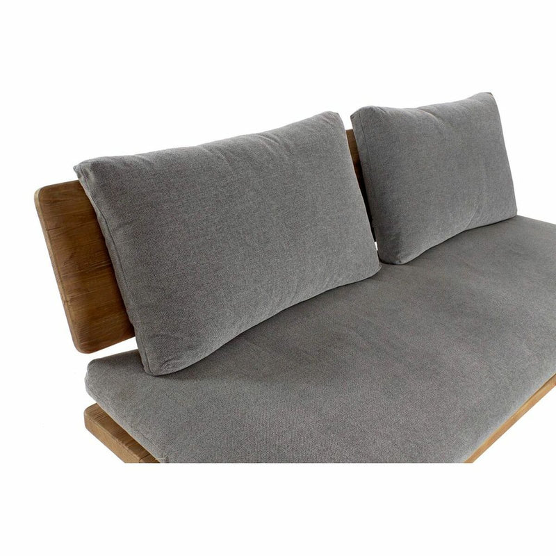 Sofa DKD Home Decor Braun Grau Baumwolle Kiefer (195 x 90 x 78 cm)
