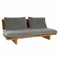 Sofa DKD Home Decor Braun Grau Baumwolle Kiefer (195 x 90 x 78 cm)