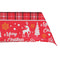 Tischwäsche-Set DKD Home Decor Weihnachten Rot Weiß (150 x 250 x 0,2 cm) (8 Stücke)