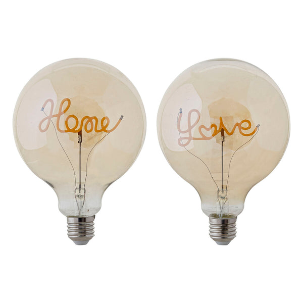 LED-Lampe DKD Home Decor E27 Bernstein 220 V 4 W 160 lm (12,5 x 12,5 x 17 cm)